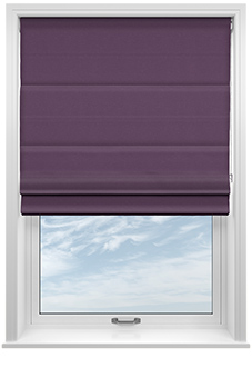 Norleigh, Plum - Roman Blind